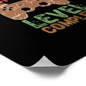 Middenschoolniveau voltooid - Afstuderen cadeau Poster (Hoek)