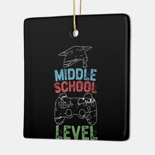 Middenschoolniveau voltooid keramisch ornament (Links)