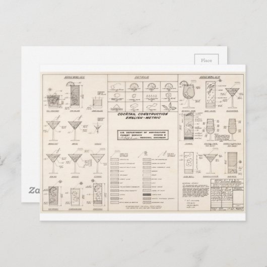 Middenstand: bouwschuur briefkaart (Voorkant / Achterkant)