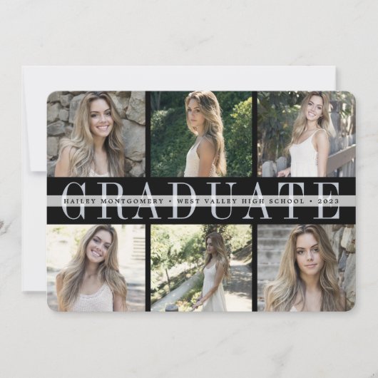 Middenstreep | Aankondiging van zes foto-Afstudere (Voorkant)