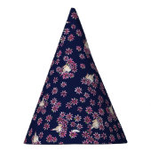 Middenvinger bloemig feesthoedjes (Rechts)