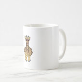 Middenvinger Giraffe Funny Offensive Rude Safari Koffiemok (Voorkant rechts)