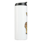 Middenvinger Giraffe Funny Offensive Rude Safari Thermosbeker (Gedraaid links)