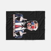 Middenvinger Ik stem op de veroordeelde misdadiger Fleece Deken (Voorkant (Horizontaal))