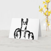 Middenvinger Kaart (Gele Bloem)