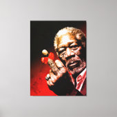 Middenvinger Kunst met Rode Strik Canvas Afdruk (Voorkant)