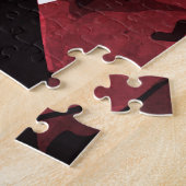 Middenvinger Kunst met Rode Strik Legpuzzel (Zijkant)