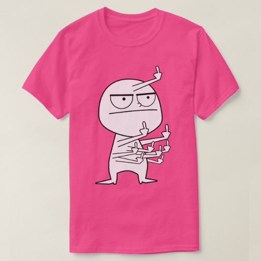Middenvinger maniak t-shirt (Design voorkant)