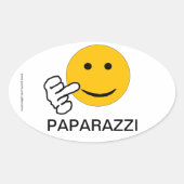Middenvinger Paparazzi Sticker (Voorkant)