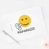 Middenvinger Paparazzi Sticker (Envelop)