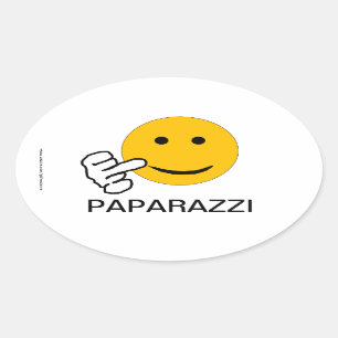 Middenvinger Paparazzi Sticker