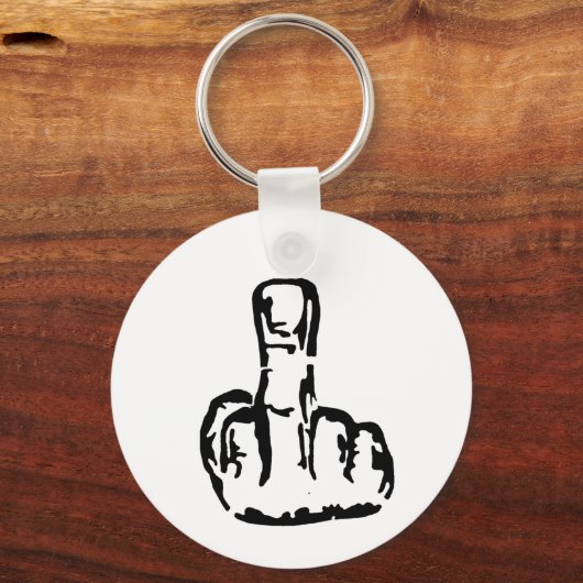 Middenvinger Sleutelhanger (Voorkant)