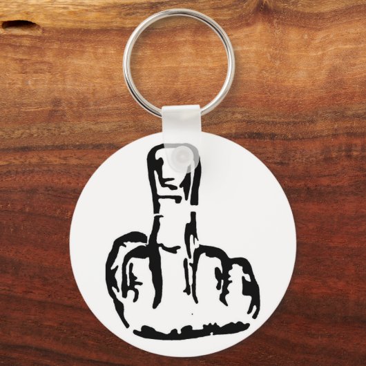 Middenvinger Sleutelhanger (Voorkant)