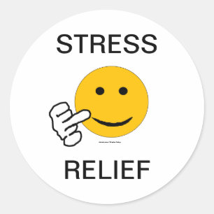 Middenvinger Stress Relief Sticker