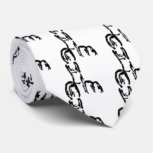 Middenvinger Stropdas (Opgerold)