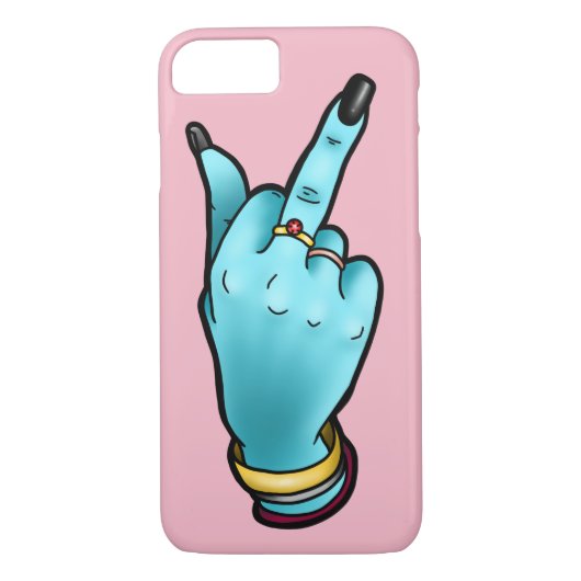 Middenvinger-telefoontas Case-Mate iPhone Case (Achterkant)