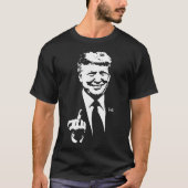 Middenvinger Trump 2024 Verkiezing Amerikaans T-shirt (Voorkant)