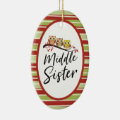 Middenzuster Drie Eigenaars komen overeen met zust Keramisch Ornament (Rechts)