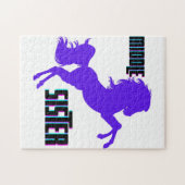 Middenzuster Paarse Pony Legpuzzel (Horizontaal)