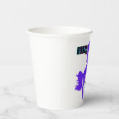 Middenzuster Paarse Pony Papieren Bekers (Rechts)