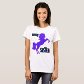 Middenzuster Paarse Pony T-shirt (Voorkant volledig)