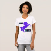 Middenzuster Paarse Pony T-shirt (Voorkant volledig)