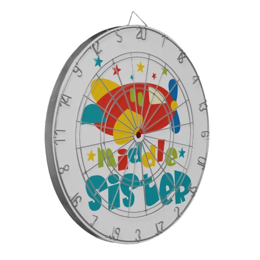 Middenzuster Plane Dartbord (Voorkant Links)
