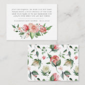 midderbloem baby shower informatiekaartje (Voorkant / Achterkant)