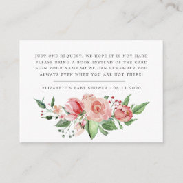 midderbloem baby shower informatiekaartje