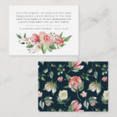 midderbloem baby shower informatiekaartje (Voorkant / Achterkant)