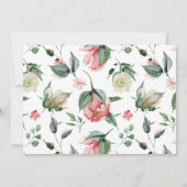 midderbloem elegant floral verloving kaart (Achterkant)