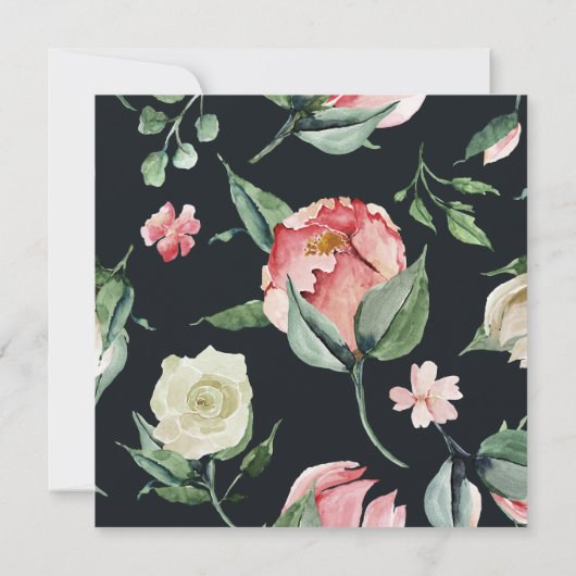 midderbloem floral square Baby shower (Achterkant)