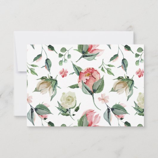 midderbloem Kaart RSVP-respons (Achterkant)