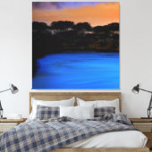 Middernacht Azuur Sereniteit Canvas Afdruk (Insitu (Slaapkamer))