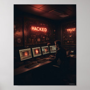 Middernacht Beveiligingsoperaties Glow Poster