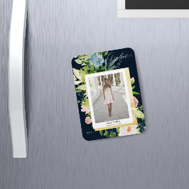 middernacht blauw blozen Foto Afstuderen Kaart M Magneet