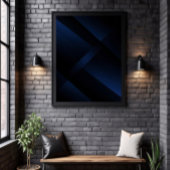 Middernacht Blauw Diepte Poster