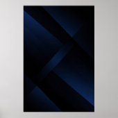 Middernacht Blauw Diepte Poster (Voorkant)