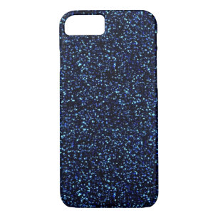 middernacht blauw glitter iPhone 7 hoesje