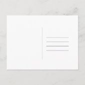 Middernacht Blauw Minimal Bespaar De Datum Aankondigingskaart (Achterkant)