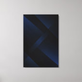 Middernacht Blauwe Diepte Canvas Afdruk (Voorkant)