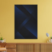 Middernacht Blauwe Diepte Canvas Afdruk (Insitu (Woonkamer))
