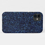 middernacht blauwe glitter iphone 5 hoesje (Achterkant (horizontaal))