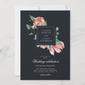 middernacht bloem elegant florale maag kaart (Voorkant)