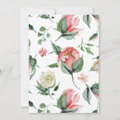 middernacht bloom bloemen Foto Save the Date Kaart (Achterkant)