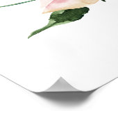 middernacht bloom elegant floral bruiloft welkom poster (Hoek)