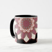Middernacht Blush Mandala Mok (Voorkant links)