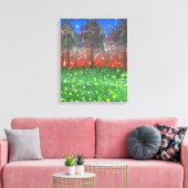 Middernacht Bos Canvas Afdruk (Insitu (Woonkamer))