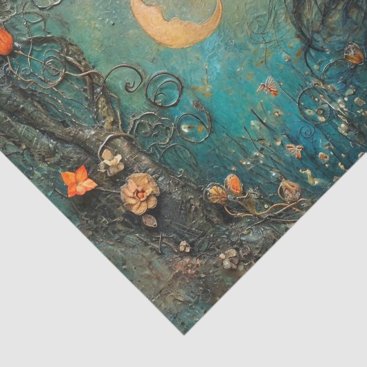 MIDDERNACHT BOS FEE DECOUPAGE TISSUEPAPIER (Detail)