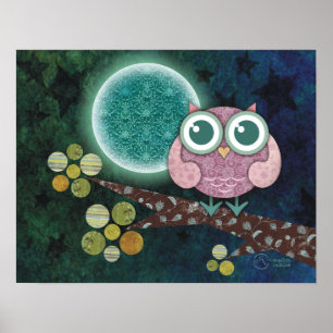 middernacht canvasafdruk poster